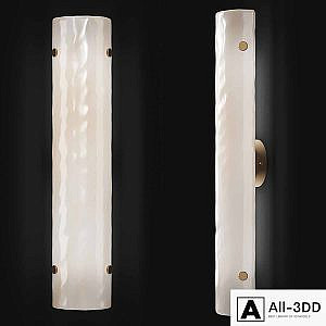 WILLAMETTE 28 LED PEARL WHITE FLUTED SCONCE