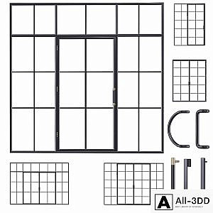 Steel door. Partition set 2