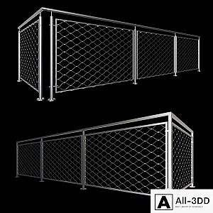 Railing, mesh stainless steel cable