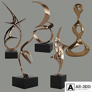 Sculptures decor set by Tom Bennett & Charles Westgarth