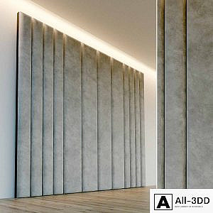 Decorative wall. Soft panel. 74