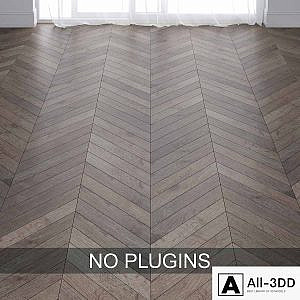 Gray Oak Wood Parquet Floor Tiles vol. 015 in 3 types