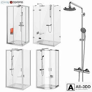 Set of shower cabins Ravak set 63