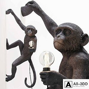 The Monkey Lamp Hanging Version Right