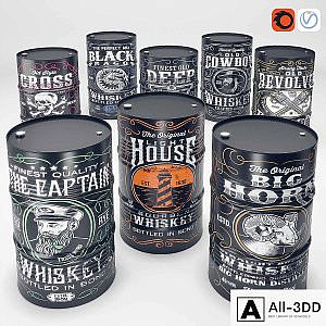 Whiskey oil barel