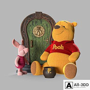 Winnie the Pooh and Piglet