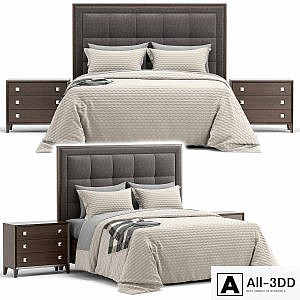 Lexington st Tropez Upholstered Panel Bed