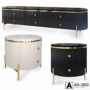Chest and nightstand Art Deco. Sideboard, nightstand Art Deco by Chainaexpres