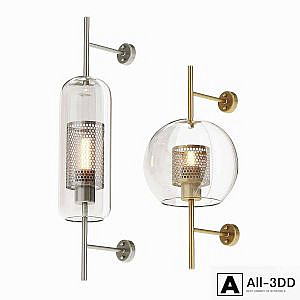 Chiswick glass wall light