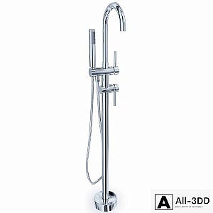Timo Saona 2300Y-CR mixer, floor-mounted, for bath with shower