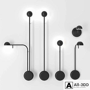 Pin wall lamps by Vibia