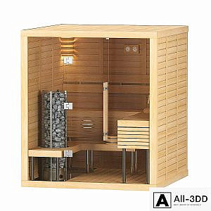 Finnish sauna Sawo Glass Front