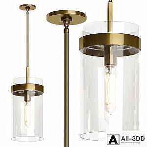 Restoration Hardware RAVELLE PENDANT 8 "brass