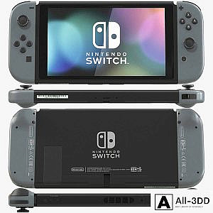 Nintendo Switch with Gray Joy Con