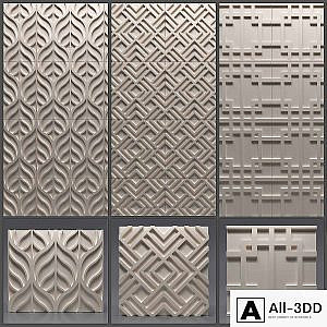 Gypsum 3D panel