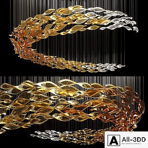 Glass Waves Chandelier