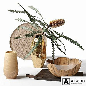 Banksia Ashby in a metal vase