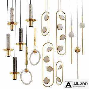 Set from suspendeds chandeliers Lee Broom