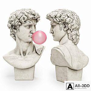 Bust of David Sculpture Michelangelo