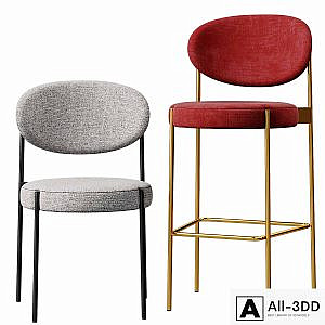 Verpan SERIES 430 chair & barstool 2-in-1
