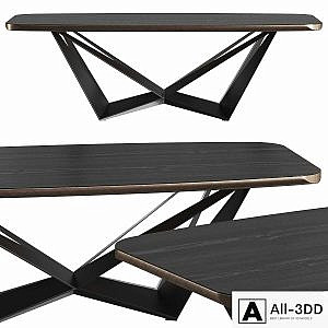Cattelan Italia Skorpio Wood C Dining Table
