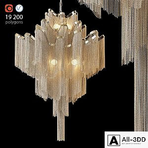 Pendant lamp Ava Chain Atlantis Chandelier
