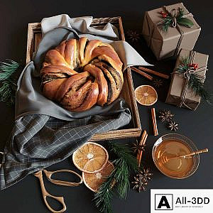 Christmas poppy seed roll