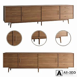 Mid-Century Media Console (96 ")