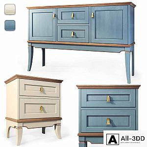 Dresser and nightstand Telma, Gomeldrev. Dresser, nightstand