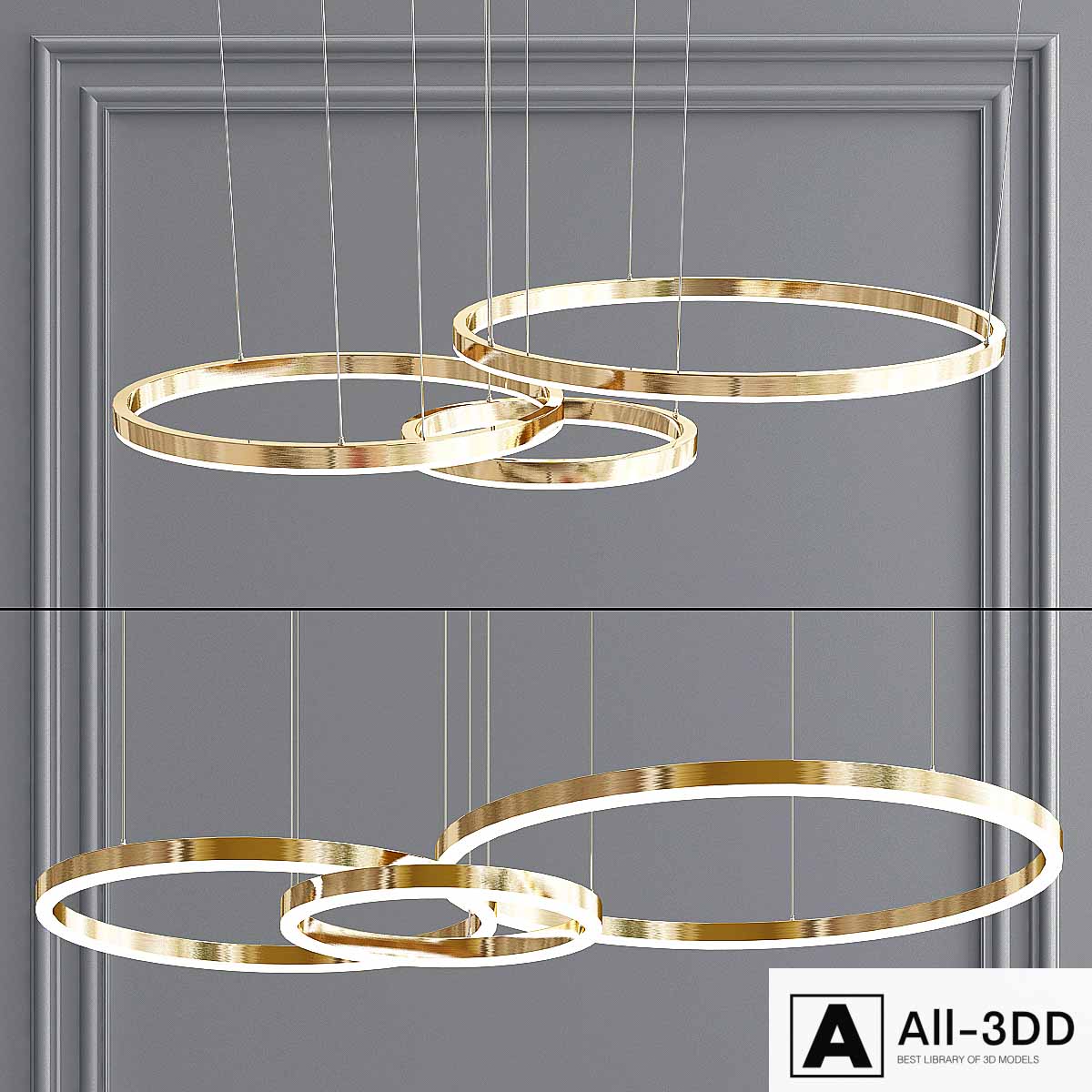 Dimmable pendant lamp TOP modern interior 3D model Dimmable pendant lamp TOP