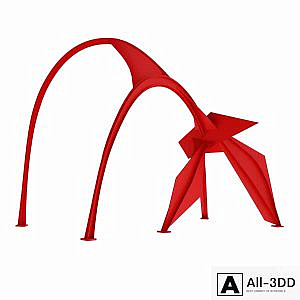 Flamingo sculpture in Chicago