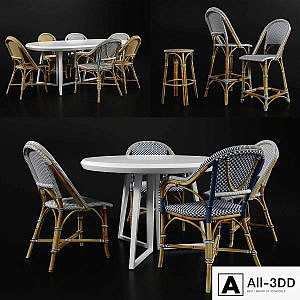 Bar, counter, dinning chair and tables