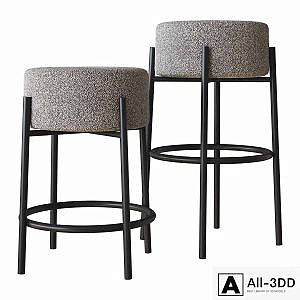 PEG UPHOLSTERED BAR STOOLS CB2