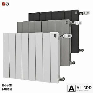 Bimetal radiator PIANOFORTE