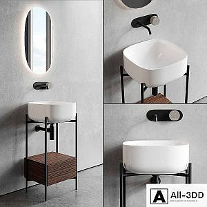 Scarabeo Ceramiche Diva Floor-standing Vanity Unit Set 1