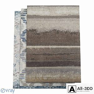 Dalyn Antigua Blue, Linen and Mocha Rugs