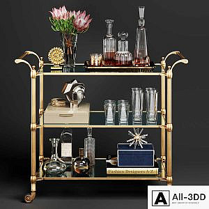 Williams Sonoma Beckett Bar Cart