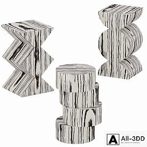 Baker wood table set