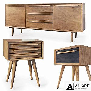 Chest of drawers and cabinet Bruni (180). Tvstand, nightstand Bruni by Etg-Home
