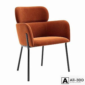 CB2 Azalea Brown Chair
