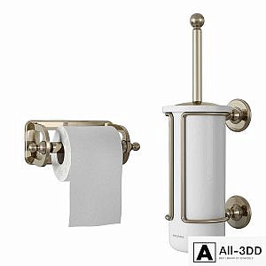 Arcade Paper roll and china brush holder