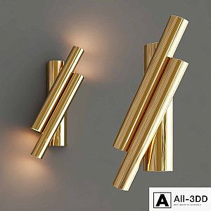 Two oblique rods wall