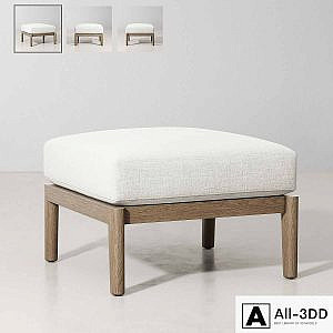 RH / MALTA TEAK OTTOMAN