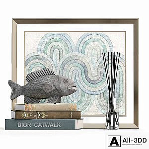 Decorative set 6 FISH