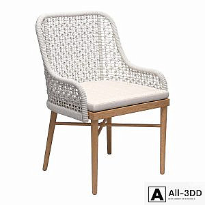 Rope Rattan Arm Chair