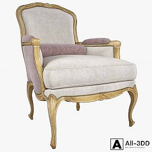Chevigny Louis XV Bergere Armchair
