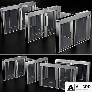 Sensor sliding gate turnstiles