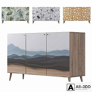 Chest of drawers Berber three doors 21 print