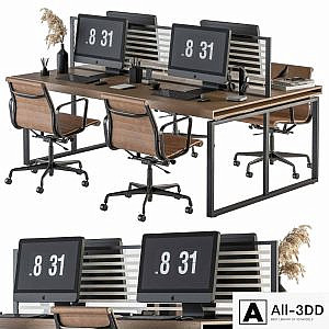 Office Furniture - employee Set 19