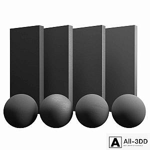 Black slate stone
